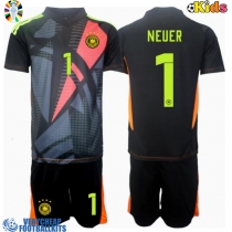 Germany Manuel Neuer #1 Goalkeeper Replica Home Minikit Euro 2024 Short Sleeve (+ pants)